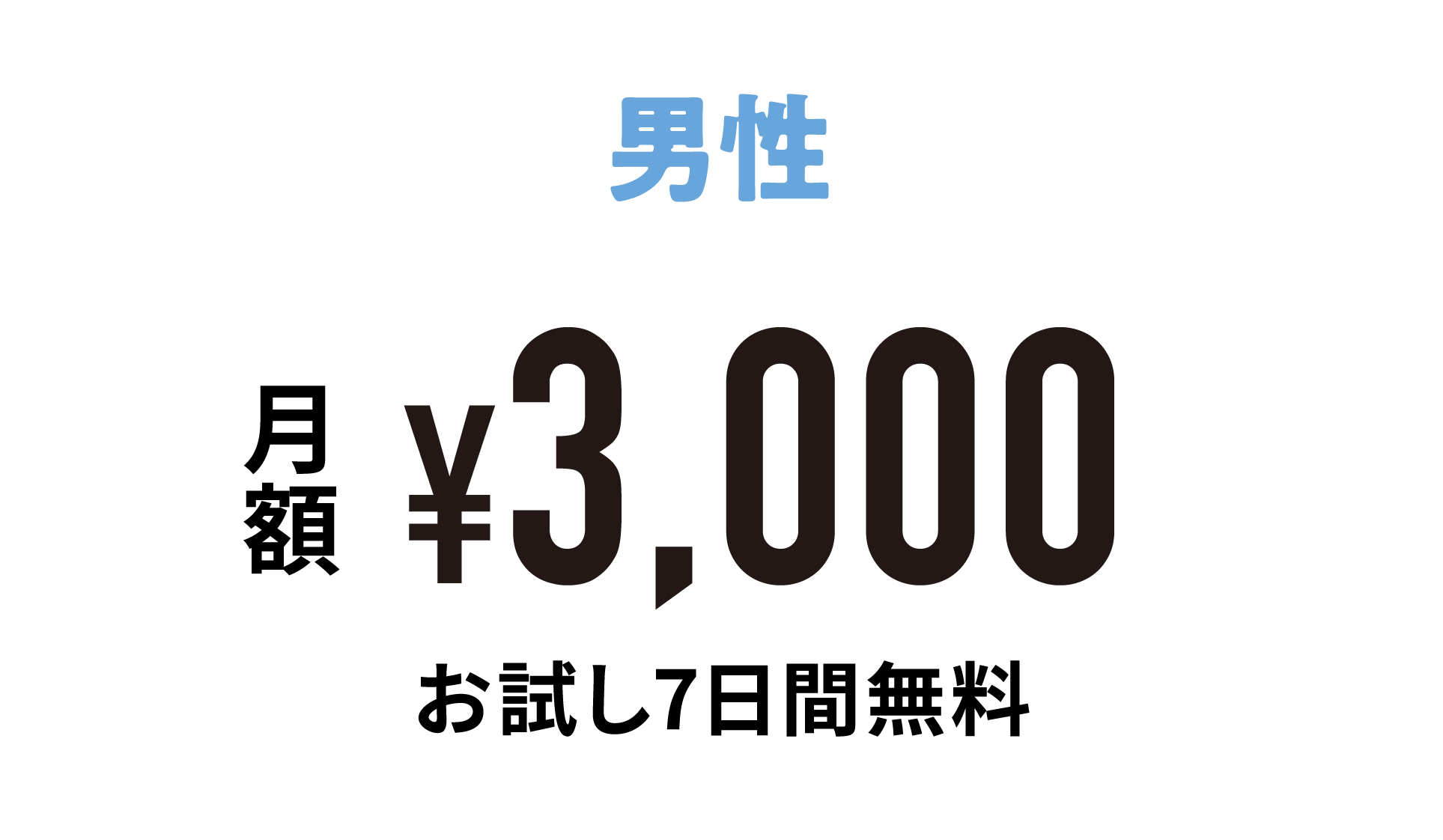 男性価格